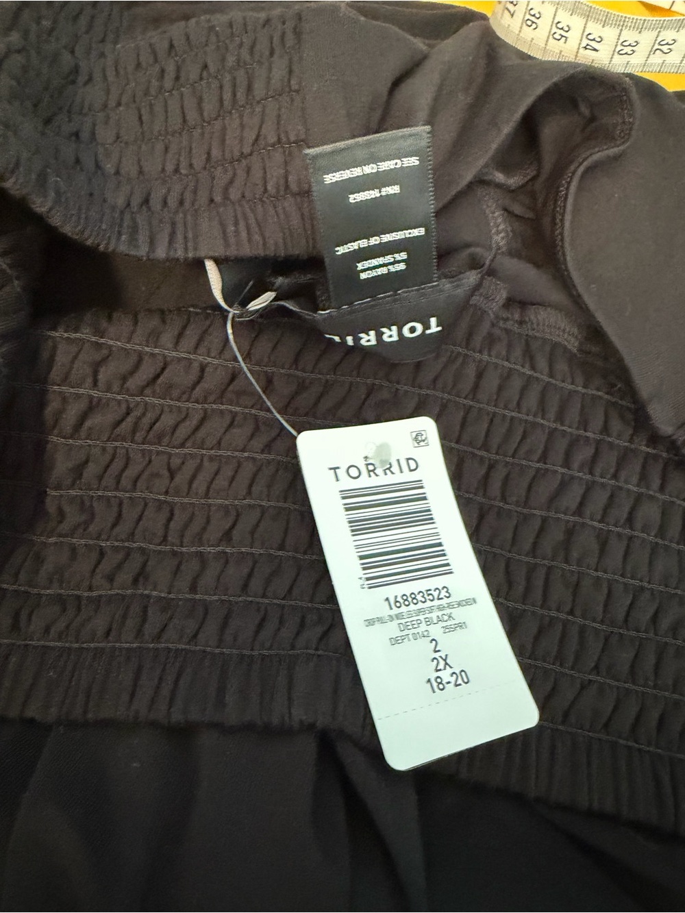 Torrid black Smocked Waist pants - Picture 5 of 5